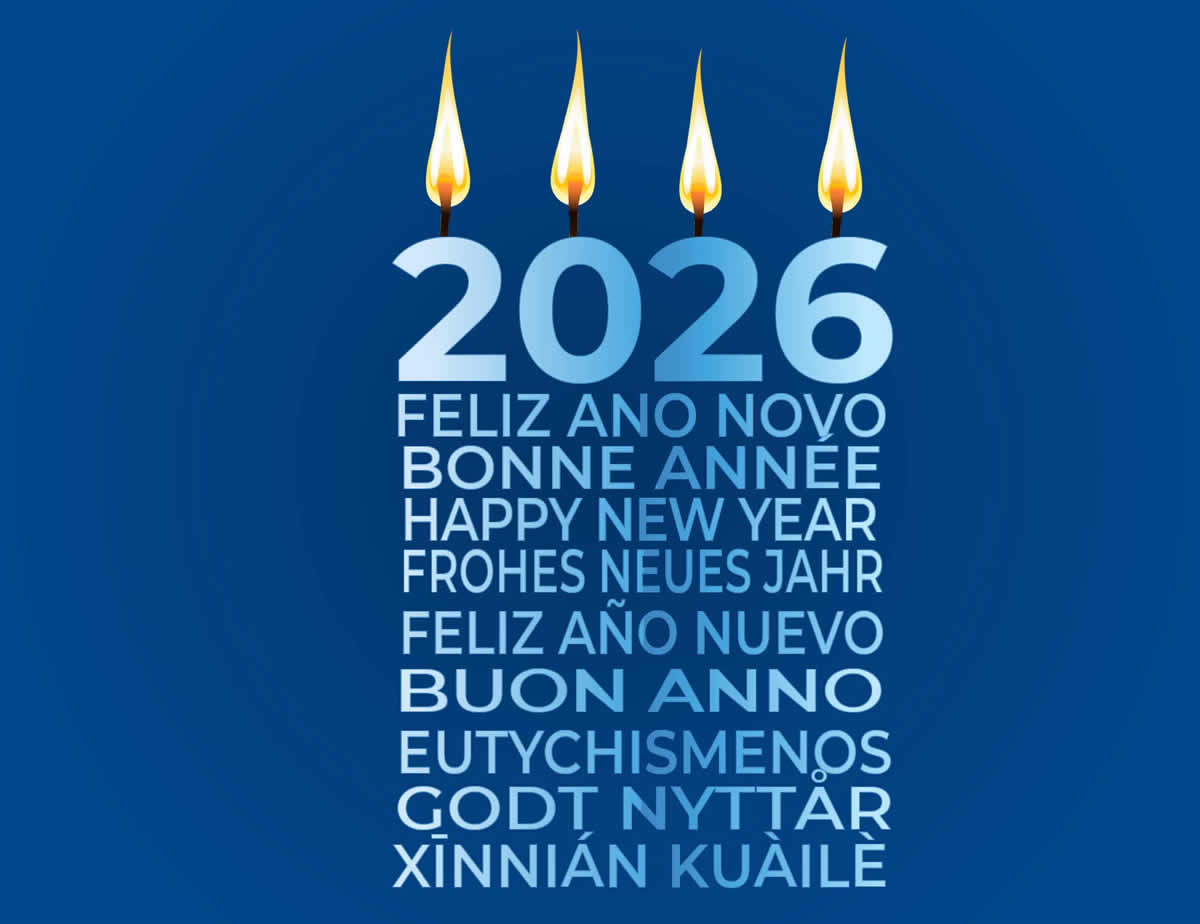 Imagem com bolo para celebrações 2026 com velas